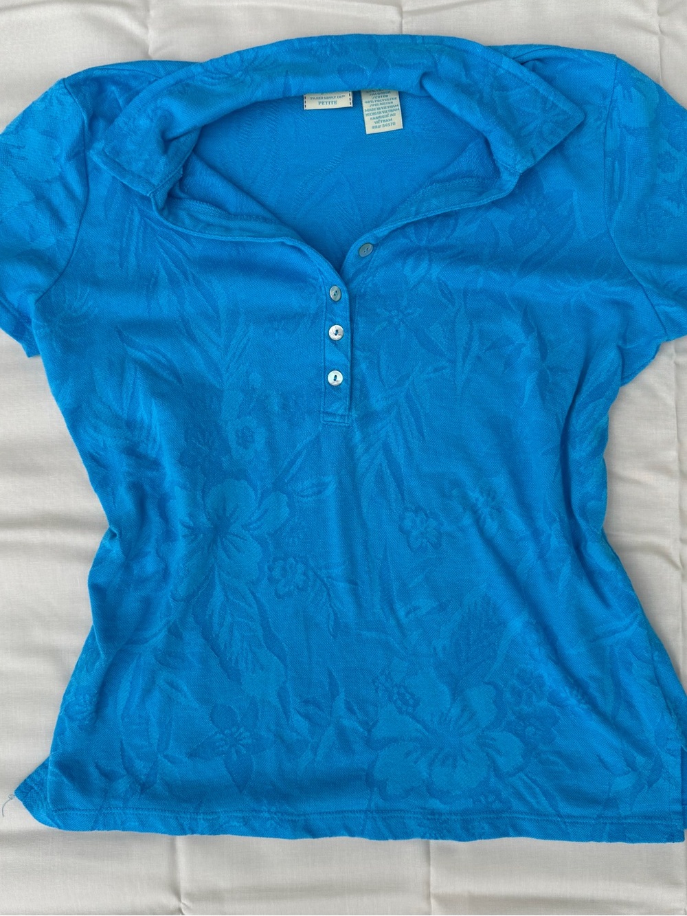 Vintage Caribbean Joe Blue Top